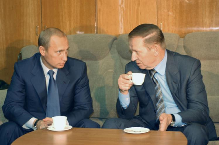 Владимир Путин и Леонид Кучма, 2002 год