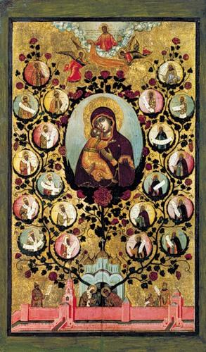 Икона «насаждение древа Государства Российского»; XVII век