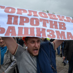 Митинг шахтеров в Донецке