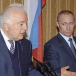 Президент Грузии Эдуард Шеварнадзе с Владимиром Путиным.