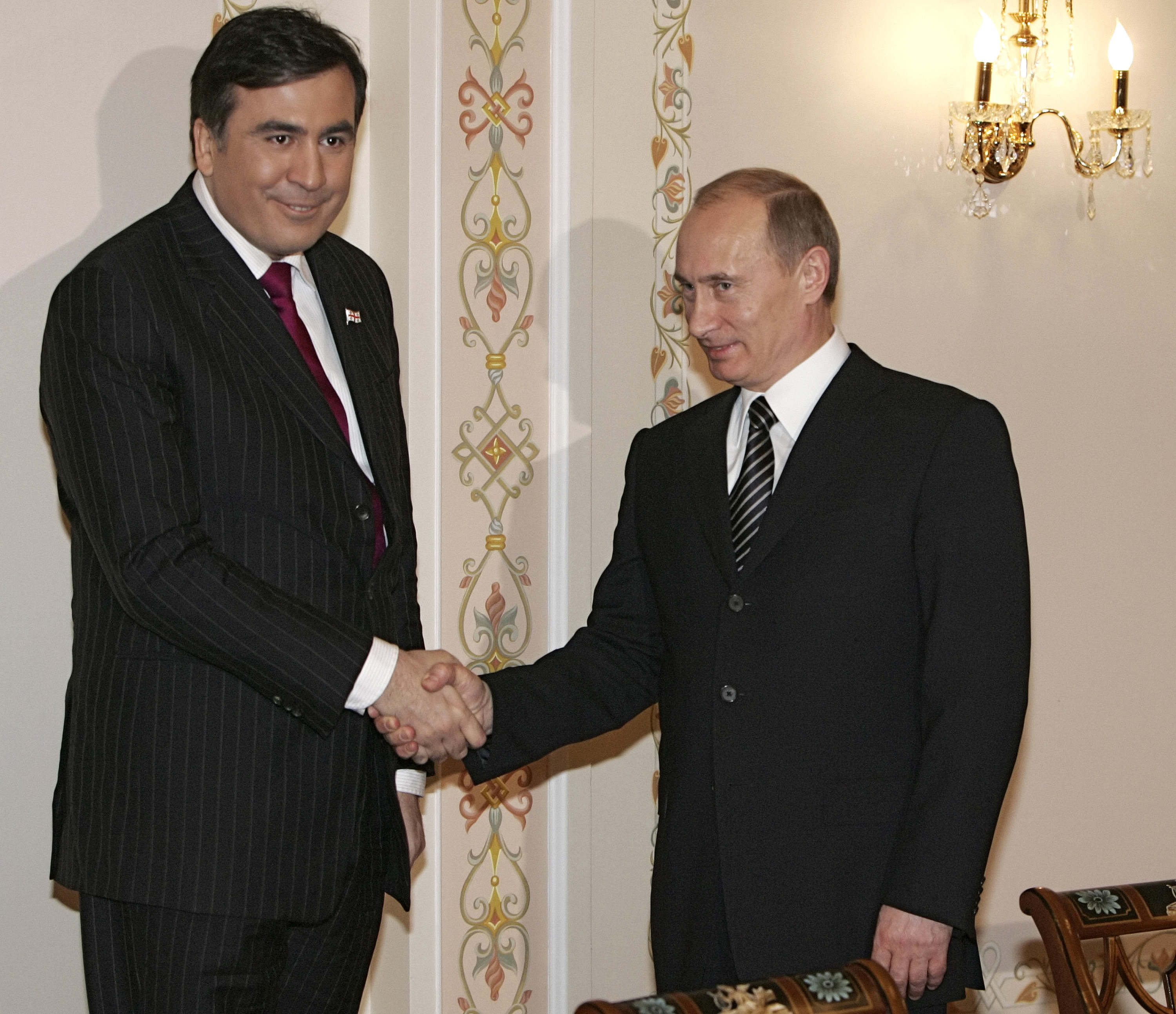 Vladimir Putin, Mikhail Saakashvili